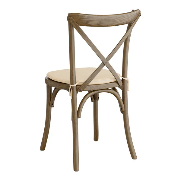 Lancaster Table & Seating Vineyard Whiskey Brown Wood Cross Back Chair with 1 Lancaster Table & Seating Vineyard Whiskey Brown Wood Cross Back Chair with 1