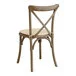 Lancaster Table & Seating Vineyard Whiskey Brown Wood Cross Back Chair with 1 Lancaster Table & Seating Vineyard Whiskey Brown Wood Cross Back Chair with 1