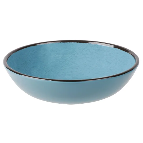 Elite Global Solutions DB8225M Mojave Vintage California 32 oz. Cameo Blue Round Crackle Bowl - 6/Case Elite Global Solutions DB8225M Mojave Vintage California 32 oz. Cameo Blue Round Crackle Bowl - 6/Case