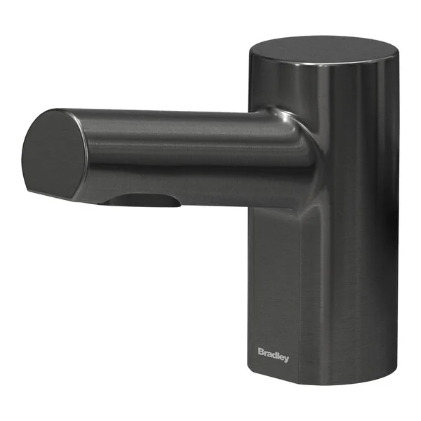 Bradley Verge Metro 6-3300-RFT-BB Brushed Black Stainless Steel Deck-Mounted Automatic Foam Soap Dispenser with 70.5 oz. Tank
