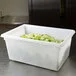 Rubbermaid® FG352800WHT White Polyethylene Food Storage Box - 26 Rubbermaid® FG352800WHT White Polyethylene Food Storage Box - 26