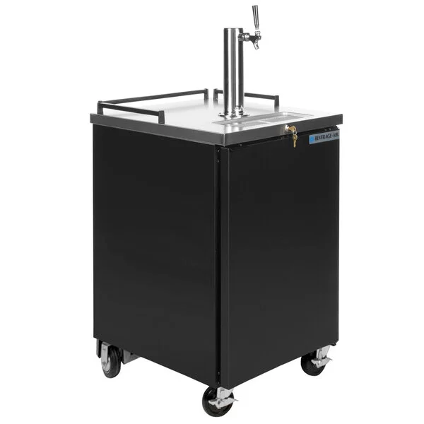 Beverage-Air BM23HC-B-WINE Black Single Tap Kegerator Wine Dispenser - (1) 1/2 Keg Capacity Beverage-Air BM23HC-B-WINE Black Single Tap Kegerator Wine Dispenser - (1) 1/2 Keg Capacity