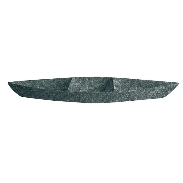 G.E.T. Enterprises BT319J Bugambilia 6.9 Qt. Classic Textured Finish Jade Granite Resin-Coated Aluminum Deep Boat with Dividers