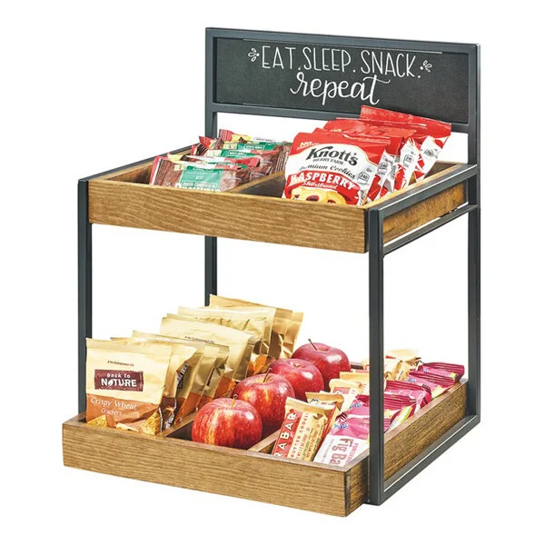 Cal-Mil 3607-13 Two Tier Merchandiser with Chalkboard Sign - 15