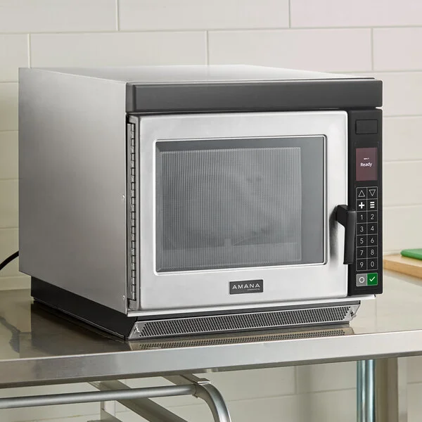 Amana RC30S2 Heavy-Duty Stainless Steel Commercial Microwave Oven with Push Button Controls - 208/240V, 3000W Amana RC30S2 Heavy-Duty Stainless Steel Commercial Microwave Oven with Push Button Controls - 208/240V, 3000W