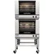 Moffat E28M4/2C Turbofan Double Deck Full Size Electric Convection Oven with Mechanical Thermostat and Casters - 208V, 1 Phase, 10.8 kW Moffat E28M4/2C Turbofan Double Deck Full Size Electric Convection Oven with Mechanical Thermostat and Casters - 208V, 1 Phase, 10.8 kW