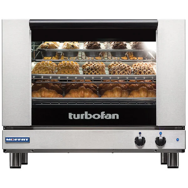 Moffat E28M4-P Turbofan Single Deck Full Size Electric Convection Oven with Mechanical Controls - 208V, 1 Phase, 5 kW Moffat E28M4-P Turbofan Single Deck Full Size Electric Convection Oven with Mechanical Controls - 208V, 1 Phase, 5 kW