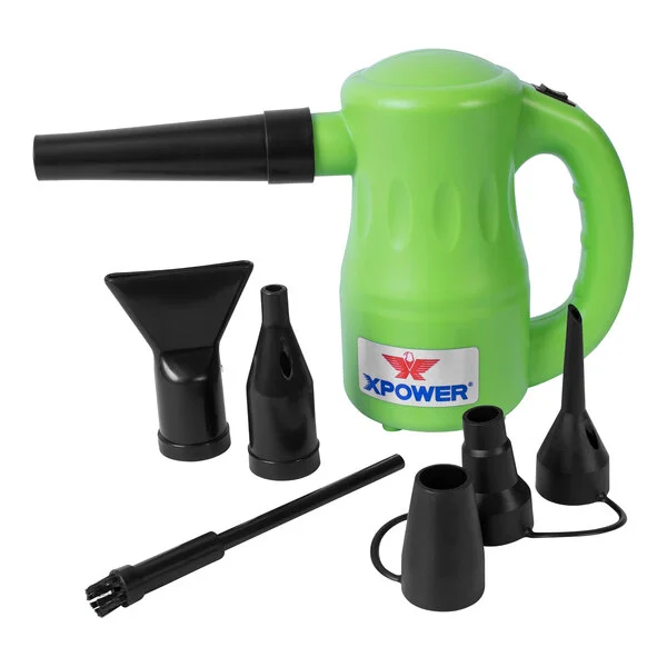 XPOWER Airrow Pro B-53 Green Multipurpose Pet Hair Dryer, Duster, Air Pump, and Blower - 90 CFM, 120V XPOWER Airrow Pro B-53 Green Multipurpose Pet Hair Dryer, Duster, Air Pump, and Blower - 90 CFM, 120V