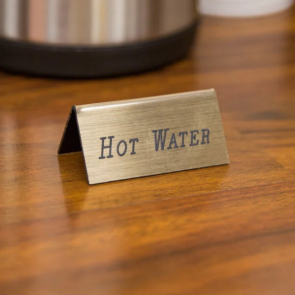 Cal-Mil 228-3-11 Gold Hot Water Beverage Tent - 3