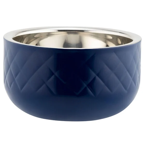 Bon Chef Diamond Collection Cold Wave 1 Qt. Cobalt Blue Triple Wall Bowl