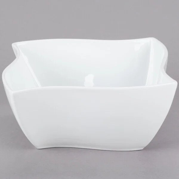 American Metalcraft Prestige SQVY8 2.34 Qt. Wave Porcelain Bowl American Metalcraft Prestige SQVY8 2.34 Qt. Wave Porcelain Bowl