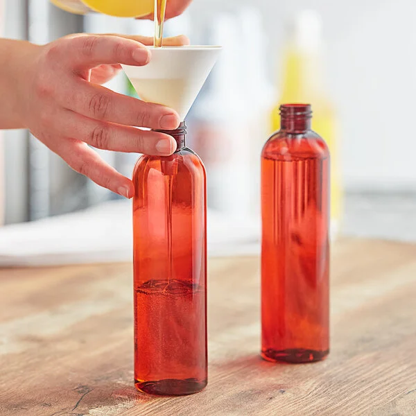 8 oz. Bullet Cosmo PET Amber Bottle