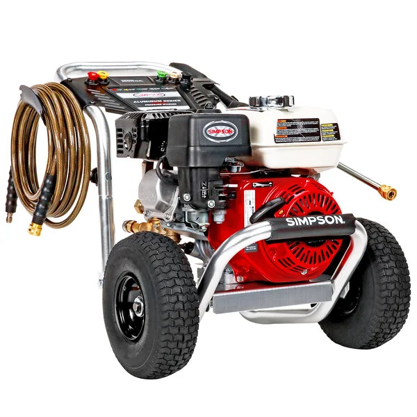 Simpson 60735 Aluminum Series Pressure Washer with Honda Engine and 25' Hose - 3,400 PSI; 2.5 GPM Simpson 60735 Aluminum Series Pressure Washer with Honda Engine and 25' Hose - 3,400 PSI; 2.5 GPM