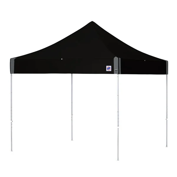 E-Z Up EP3STL10KFWHTBK Enterprise Instant Shelter 10' x 10' Black Canopy with White Frame