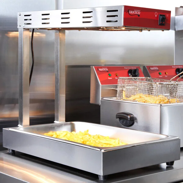 Avantco FFDS-1 Freestanding Infrared French Fry Warmer / Dump Station - 1000W, 120V