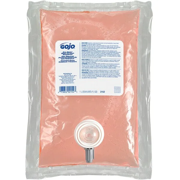GOJO® 2152-08 NXT® Spa Bath 1000 mL Herbal Liquid Hand, Hair, and Body Wash - 8/Case