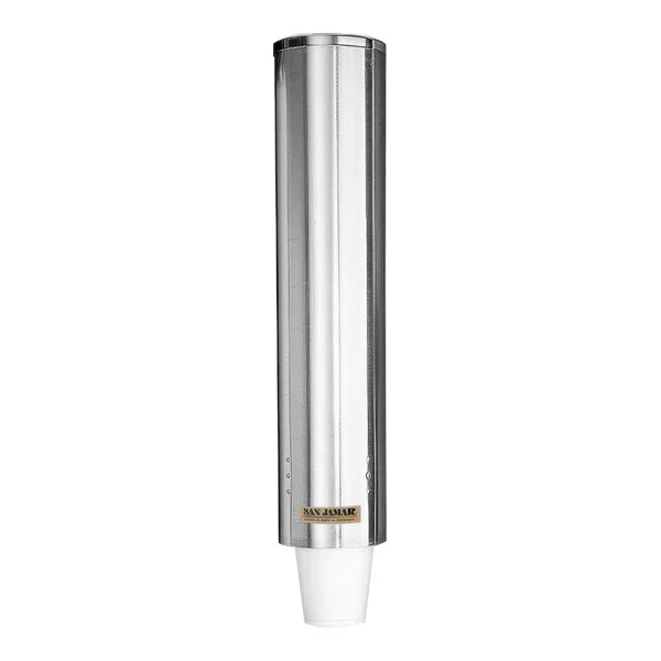 San Jamar C4400PF Pull-Type Stainless Steel Wall Mount 12 - 24 oz. Foam Cup Dispenser San Jamar C4400PF Pull-Type Stainless Steel Wall Mount 12 - 24 oz. Foam Cup Dispenser