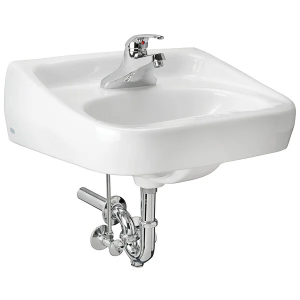 Zurn Elkay One Z.L2.M Manual Faucet Lavatory System with Wall Hung Lavatory - 20
