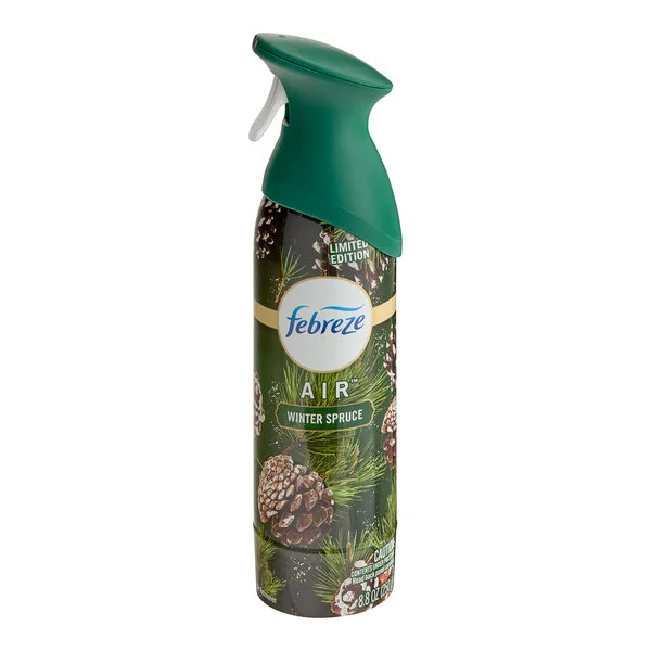 Febreze Air 03170 Winter Spruce Scented Air Freshener 8.8 fl. oz. - 6/Case Febreze Air 03170 Winter Spruce Scented Air Freshener 8.8 fl. oz. - 6/Case