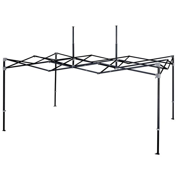 E-Z Up END3ABK15KWH Endeavor Instant Shelter 10' x 15' White Canopy with Matte Black Frame E-Z Up END3ABK15KWH Endeavor Instant Shelter 10' x 15' White Canopy with Matte Black Frame