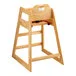 Lancaster Table & Seating Standard Height Wooden High Chair with Natural Finish - Unassembled Lancaster Table & Seating Standard Height Wooden High Chair with Natural Finish - Unassembled