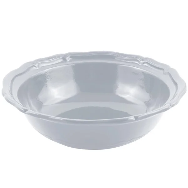 Bon Chef 9054 Queen Anne 10 Qt. Pewter-Glo Cast Aluminum Salad Bowl