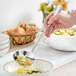 Acopa Edgeworth 4 oz. 18/8 Stainless Steel Extra Heavy Weight Ladle Acopa Edgeworth 4 oz. 18/8 Stainless Steel Extra Heavy Weight Ladle