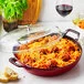 Staub 3.5 Qt. Cherry Enameled Cast Iron Brazier with Glass Lid 1003539 Staub 3.5 Qt. Cherry Enameled Cast Iron Brazier with Glass Lid 1003539