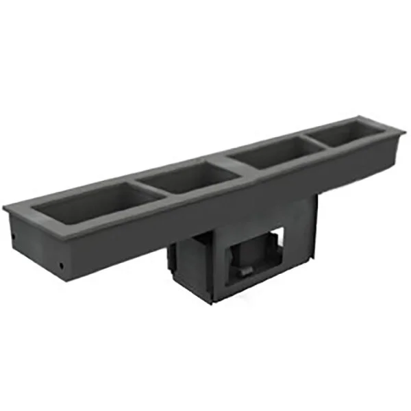 Delfield 8191-EFNP Narrow Four Pan Drop-In LiquiTec Refrigerated Cold Food Well Delfield 8191-EFNP Narrow Four Pan Drop-In LiquiTec Refrigerated Cold Food Well