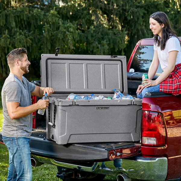 CaterGator CG100SPG Gray 110 Qt. Rotomolded Outdoor Cooler / Ice Chest CaterGator CG100SPG Gray 110 Qt. Rotomolded Outdoor Cooler / Ice Chest