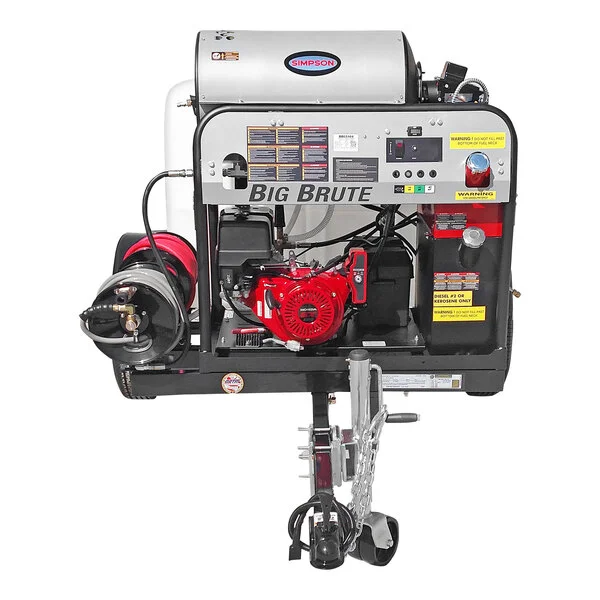 Simpson IB-95005 49-State Compliant Trailer Pressure Washer with Honda Engine, 200 Gallon Water Tank, and 12V Battery Included - 4,000 PSI; 4.0 GPM Simpson IB-95005 49-State Compliant Trailer Pressure Washer with Honda Engine, 200 Gallon Water Tank, and 12V Battery Included - 4,000 PSI; 4.0 GPM