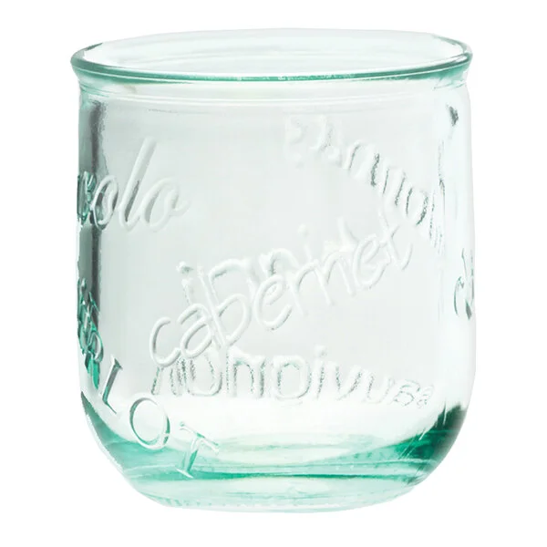 10 Strawberry Street Italiano 12 oz. Vino Green Tinted Stemless Wine Glass - 12/Case
