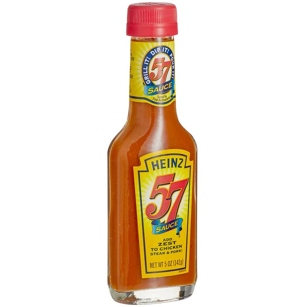 Heinz 5 oz. 57 Sauce Bottle - 24/Case Heinz 5 oz. 57 Sauce Bottle - 24/Case