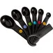 OXO 11110801 Good Grips 1/8 tsp. to 1 Tbsp. 7-Piece Black Measuring Spoon Set OXO 11110801 Good Grips 1/8 tsp. to 1 Tbsp. 7-Piece Black Measuring Spoon Set