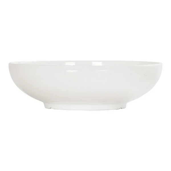 Cal-Mil Emery 128 oz. White Round Melamine Bowl - 6/Case
