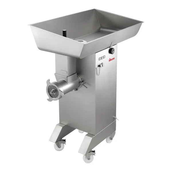 Sirman 2142215640236T TC #42 Montana PS H Electric Meat Grinder with Removable Tray and Patty Attachment - 220V, 7 hp Sirman 2142215640236T TC #42 Montana PS H Electric Meat Grinder with Removable Tray and Patty Attachment - 220V, 7 hp