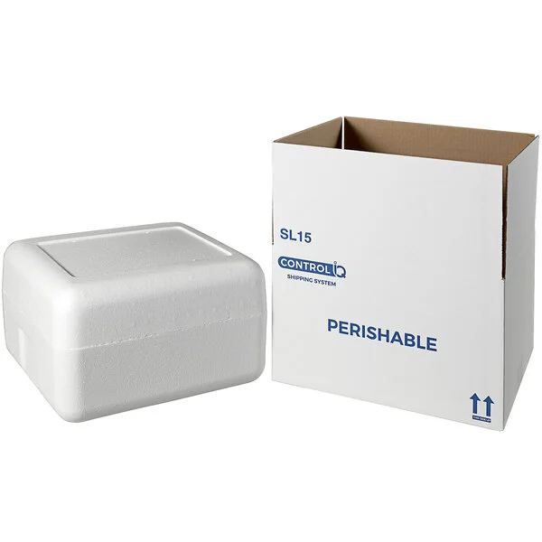 Insulated Shipping Box with Foam Cooler 12 1/4