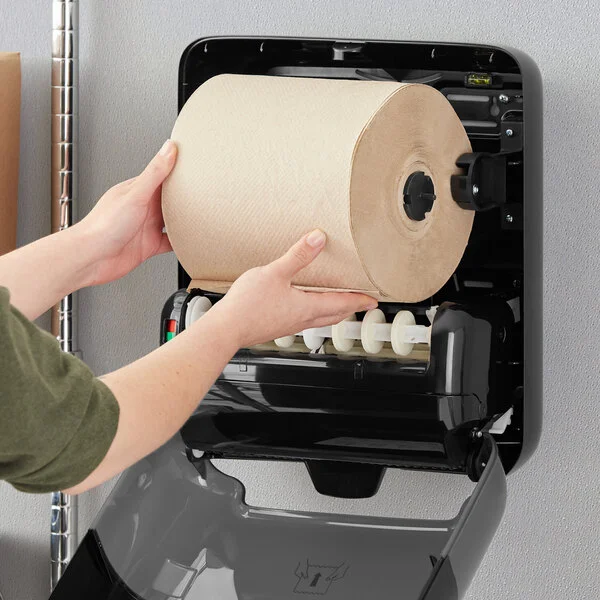 Tork Universal Matic Natural Kraft 1-Ply Paper Towel Roll H1, 700 Feet / Roll - 6/Case Tork Universal Matic Natural Kraft 1-Ply Paper Towel Roll H1, 700 Feet / Roll - 6/Case