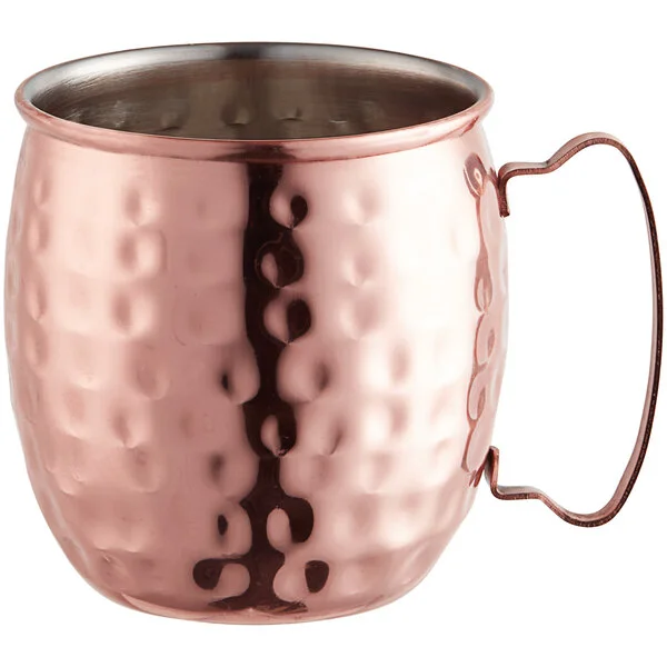 Acopa Alchemy 16 oz. Hammered Copper Moscow Mule Mug - 12/Pack Acopa Alchemy 16 oz. Hammered Copper Moscow Mule Mug - 12/Pack