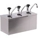 Carlisle 386230IB 3 Stainless Steel Pump Insulated Dispenser with 2 Ice Packs and Condiment Labels Carlisle 386230IB 3 Stainless Steel Pump Insulated Dispenser with 2 Ice Packs and Condiment Labels