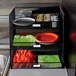 Safco 3293BL Onyx Black 3-Compartment Steel Mesh Breakroom Organizer - 14 5/8 Safco 3293BL Onyx Black 3-Compartment Steel Mesh Breakroom Organizer - 14 5/8