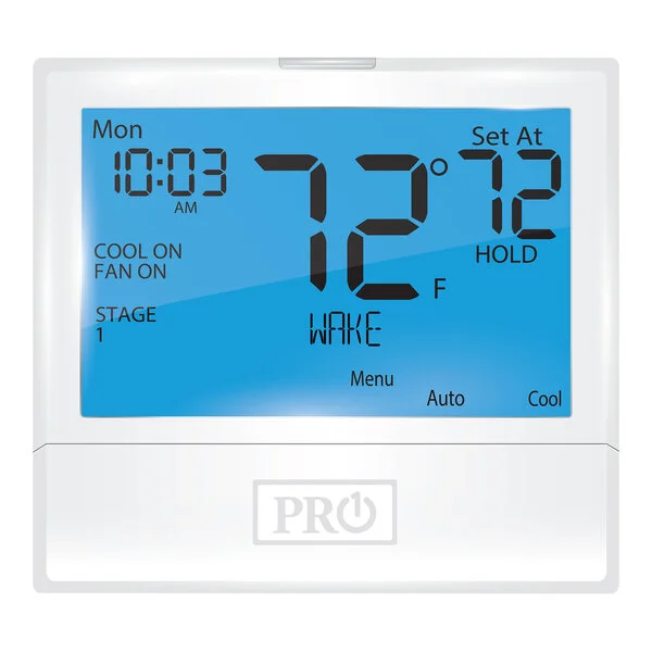 Pro1 800 Family Commercial Programmable Sensor Compatible Multi-Stage Digital PTAC Thermostat T855SH - 24V Pro1 800 Family Commercial Programmable Sensor Compatible Multi-Stage Digital PTAC Thermostat T855SH - 24V