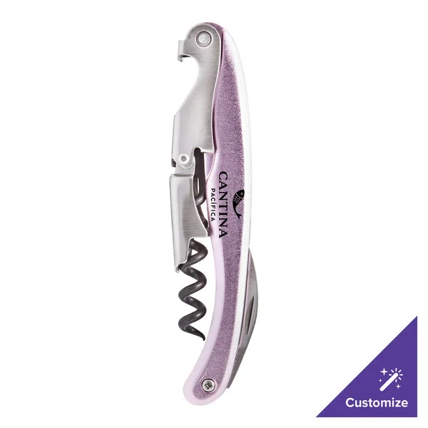 Franmara 3275-33 Lisse Customizable Two-Step Waiter's Corkscrew with Metallic Pink Anodized Aluminum Handle Franmara 3275-33 Lisse Customizable Two-Step Waiter's Corkscrew with Metallic Pink Anodized Aluminum Handle
