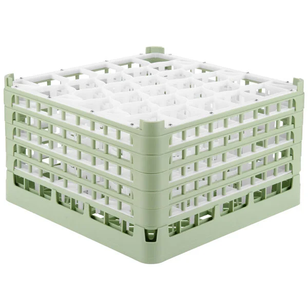 Vollrath 52848 Signature Lemon Drop Full-Size Light Green 30-Compartment 10 9/16