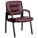 Flash Furniture BT-1404-BURG-GG Burgundy Leather Executive Side Chair with Black Frame Finish Flash Furniture BT-1404-BURG-GG Burgundy Leather Executive Side Chair with Black Frame Finish