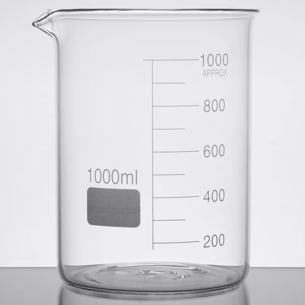 American Metalcraft GBE34 Chemistry Collection 34 oz. (1000 mL) Beaker Glass American Metalcraft GBE34 Chemistry Collection 34 oz. (1000 mL) Beaker Glass