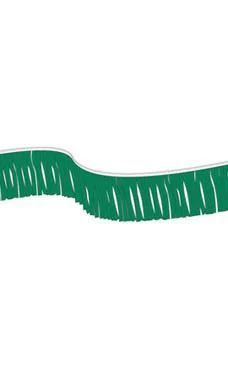 60 foot Green Metallic Fringe Pennant