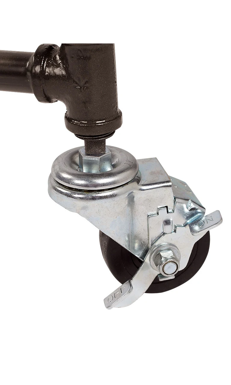 3 inch Locking Caster for Pipe Clothing Rack