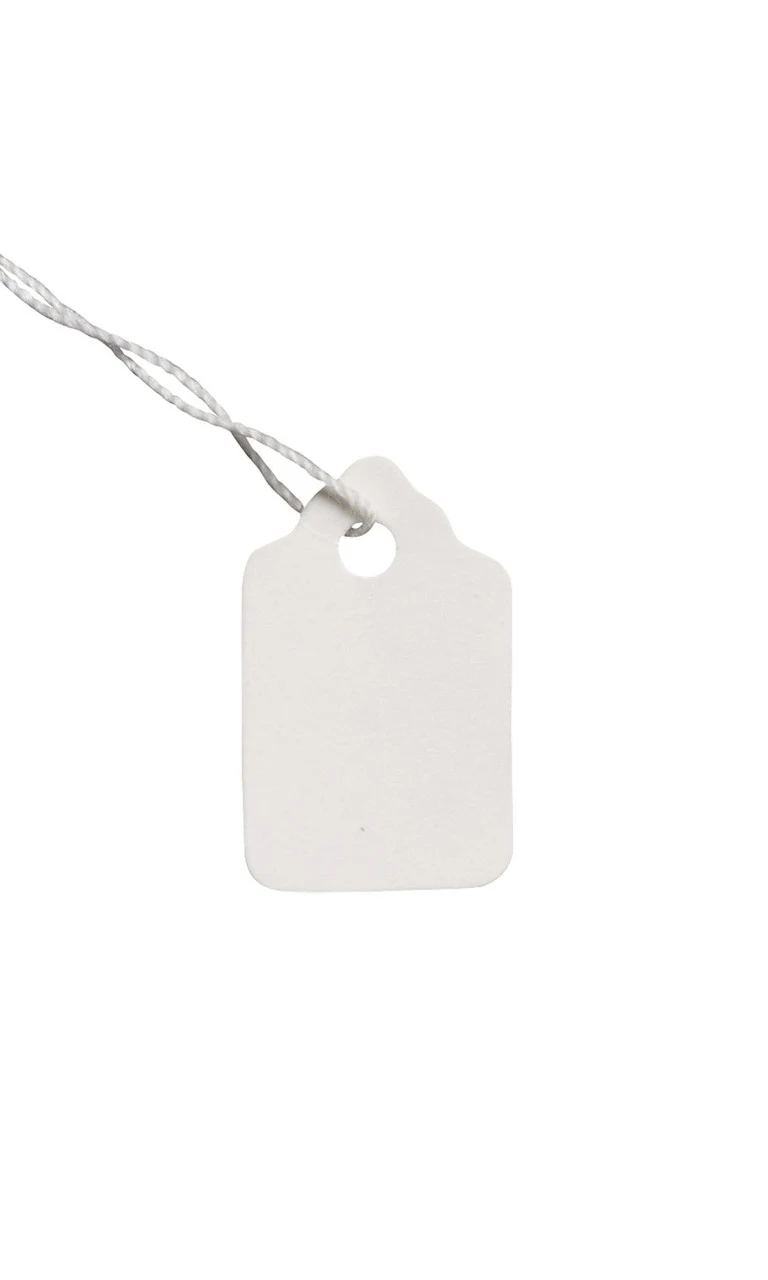 #1 Strung White Merchandise Price Tags