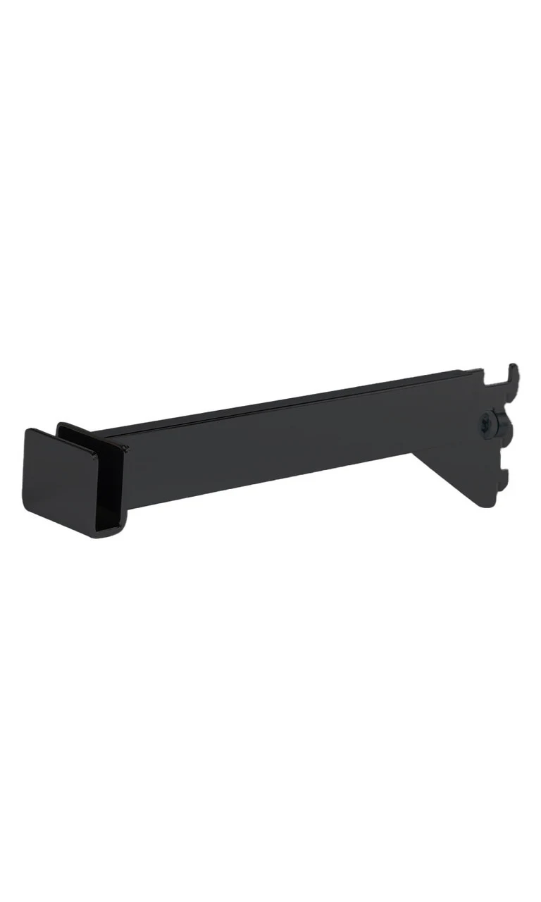 12 inch Dimensional Hangrail Bracket for Slotted Standard - .5 inch slots 1 inch on center